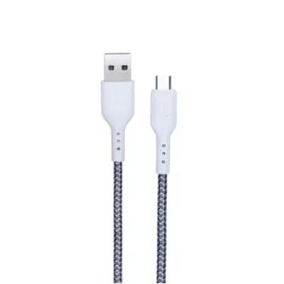 Champion Braided USB to Micro USB Cable 1m, 2.4A Fast Charging & Data Sync