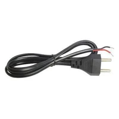 Power Cord Cable 2-Pin Bare Wire Ends for Small Appliances, 1.5m, Black